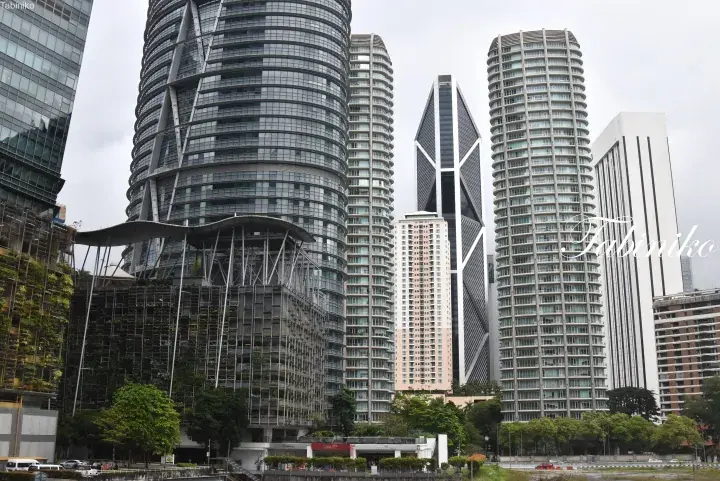 Modern high-rise residential towers and office buildings in Kuala Lumpur&rsquo;s Bukit Bintang skyline.