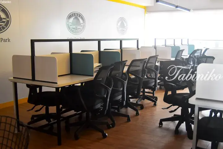 Modern study area with partitioned desks and ergonomic chairs at Tenby Schools Setia Eco Park.