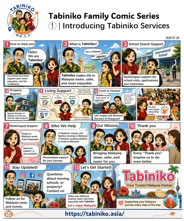 Tabiniko Family Comic Series