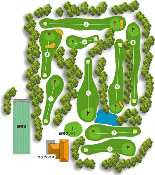 Luxury villa with golf course