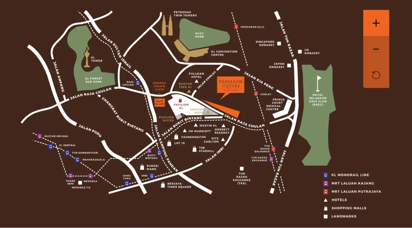 Pavilion Square Location Map