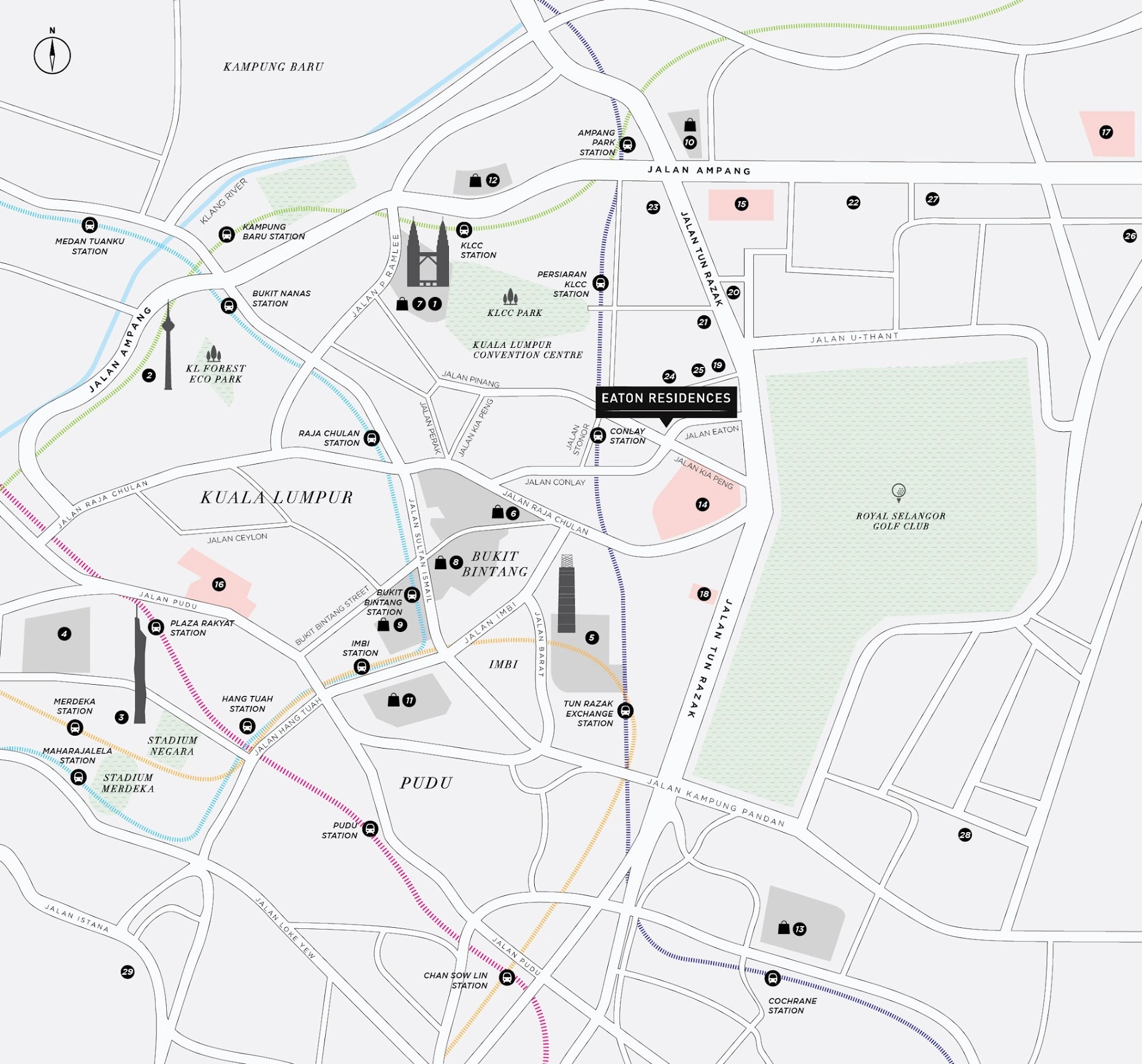 Eaton Residences Location Map