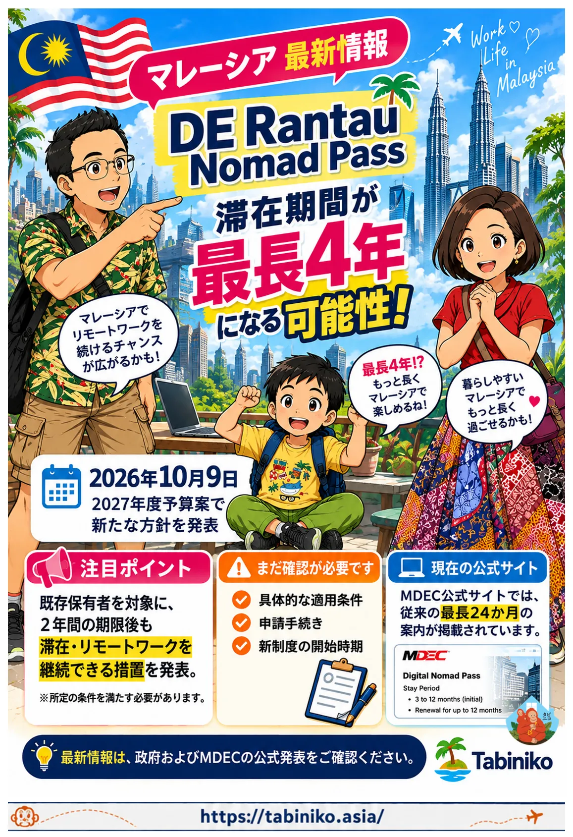 【Latest Updates from Malaysia】DE Rantau Nomad Pass Announces Extension Measures for Existing Holders! Stay Duration Could Potentially Reach Up to 4 Years